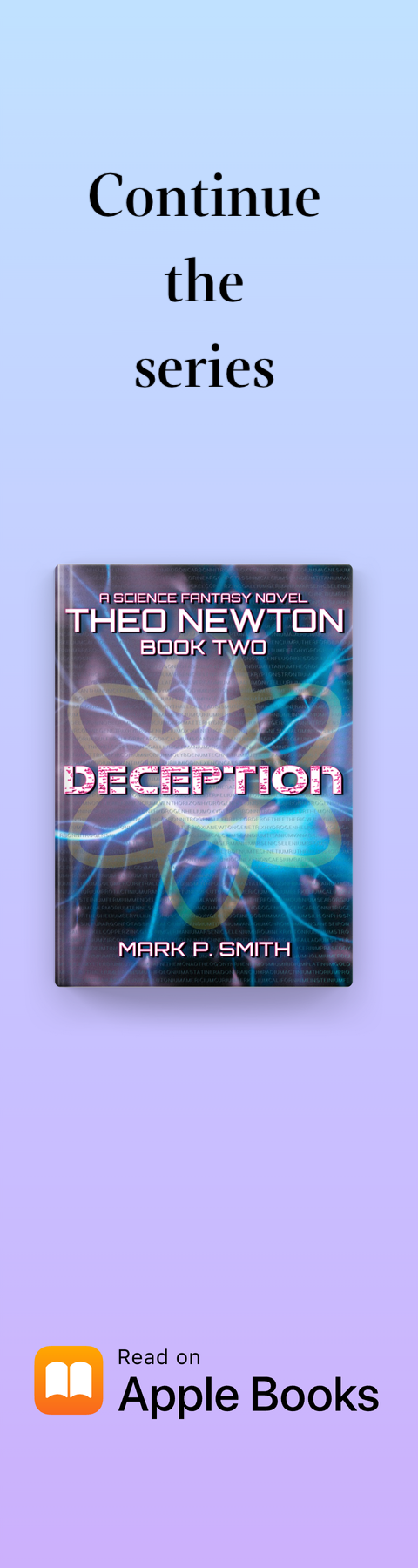 Theo Newton Deception vertical book banner